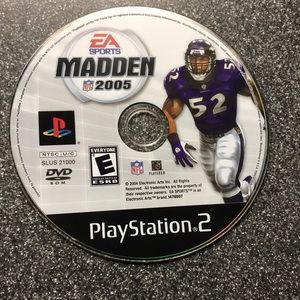 Madden 2005 PS2 PlayStation 2 DVD Video game football